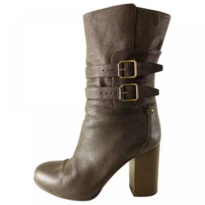 Pre-owned Vanessa Bruno Black Leather Ankle Boots