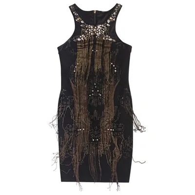 Pre-owned Roberto Cavalli Anthracite Viscose Dress