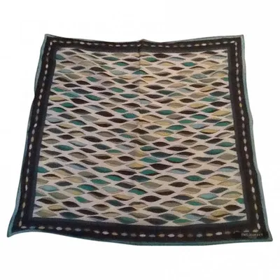 Pre-owned Emilio Pucci Green Cotton Silk Handkerchief