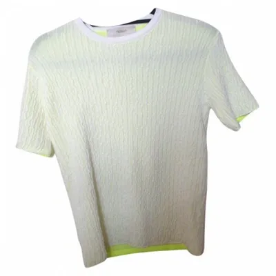 Pre-owned Pringle Of Scotland White Cotton Top