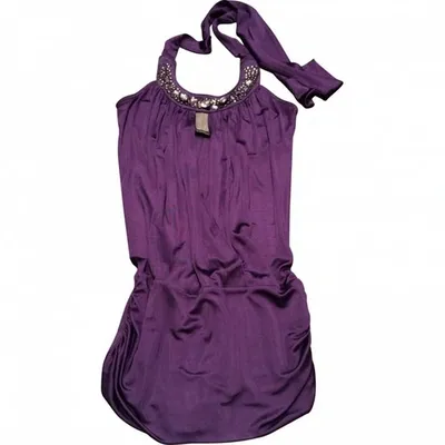 Pre-owned Atos Lombardini Purple Viscose Top