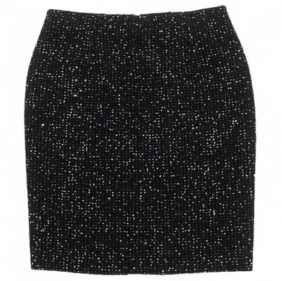 Pre-owned Giambattista Valli Black Wool Skirt