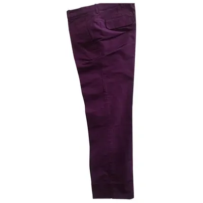 Pre-owned Miu Miu Silk Trousers In Other