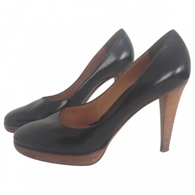 Pre-owned Sergio Rossi Leather Heels In Black