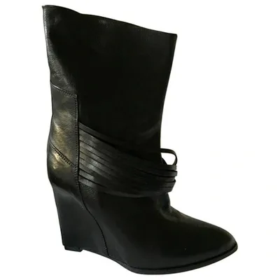 Pre-owned Iro Boots In Black