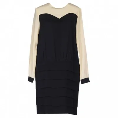 Pre-owned Victoria Victoria Beckham Mid-length Dress In Black