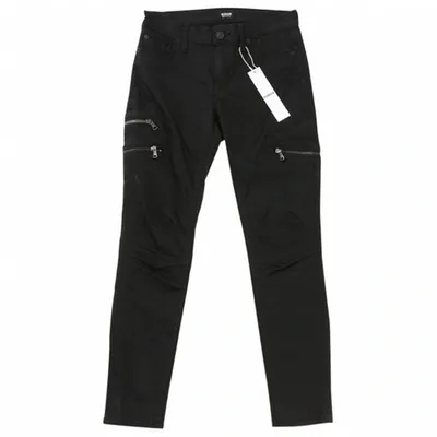 Pre-owned Hudson Black Cotton Jeans