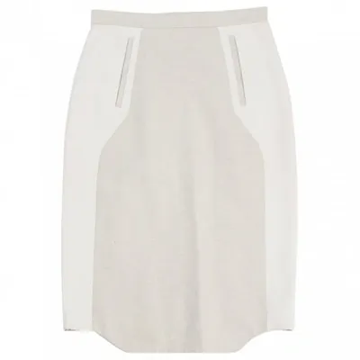 Pre-owned Eudon Choi Ecru Linen Skirt