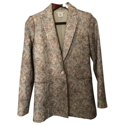 Pre-owned Nina Ricci Silk Jacket In Beige