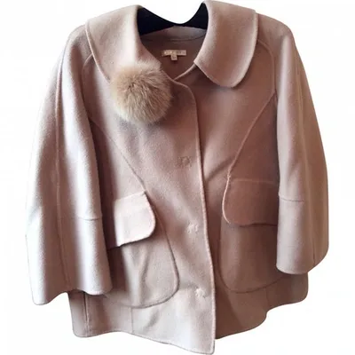 Pre-owned Paule Ka Wool Jacket In Camel