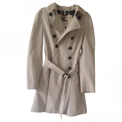 Pre-owned Burberry Coat In Beige