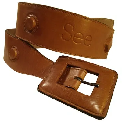 Pre-owned See By Chloé Belt In Beige