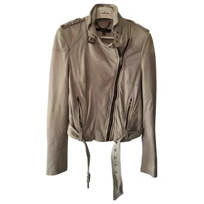 Pre-owned Muubaa Leather Blouson In Grey