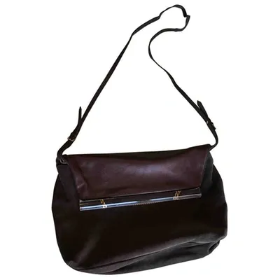 Pre-owned L'autre Chose Leather Handbag In Brown