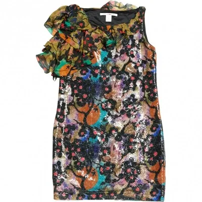 Pre-owned Diane Von Furstenberg Mid-length Dress In Multicolour