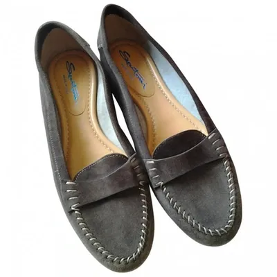 Pre-owned Santoni Leather Flats In Brown