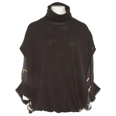 Pre-owned Roberto Cavalli Wool Tunic In Black