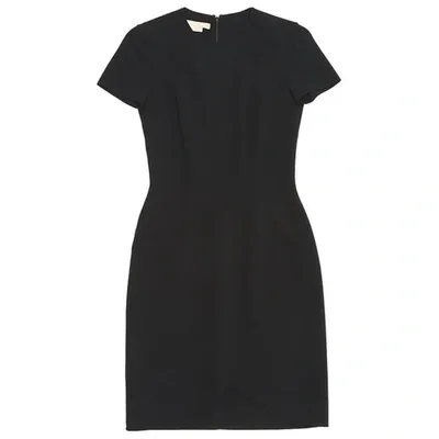 Pre-owned Michael Kors Mini Dress In Wool In Black