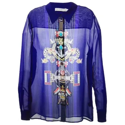 Pre-owned Mary Katrantzou Silk Shirt In Purple