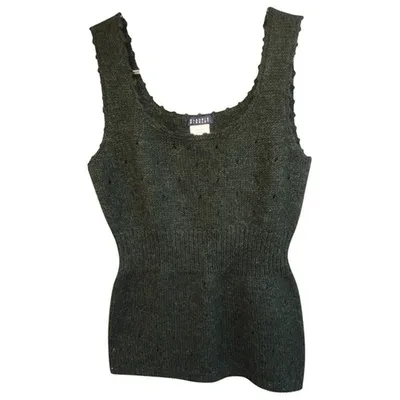 Pre-owned Claudie Pierlot Wool Jumper In Green