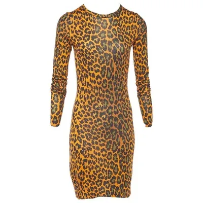 Pre-owned Christopher Kane Silk Mid-length Dress In Orange