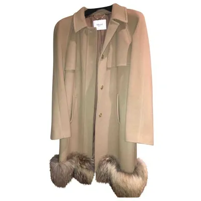 Pre-owned Blumarine Wool Coat In Beige