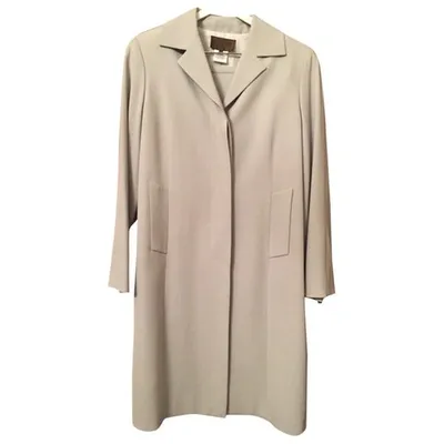 Pre-owned Loewe Wool Coat In Grey