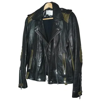 Pre-owned Iro Leather Jacket In Black