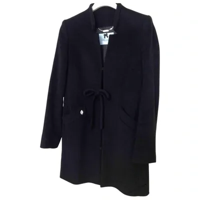 Pre-owned Blumarine Wool Coat In Black