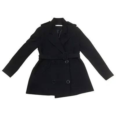 Pre-owned Jc De Castelbajac Wool Peacoat In Black