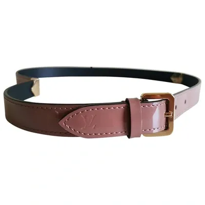 Pre-owned Louis Vuitton Leather Belt In Other