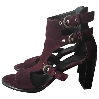 Pre-owned Rag & Bone Sandal In Burgundy