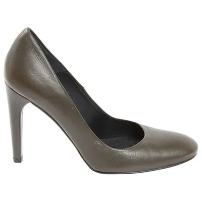 Pre-owned Vanessa Bruno Leather Heels In Khaki