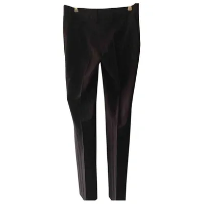 Pre-owned Dolce & Gabbana Wool Straight Pants In Black