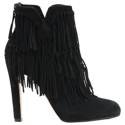 Pre-owned Jean-michel Cazabat Ankle Boots In Black