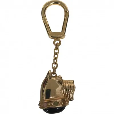 Pre-owned Judith Leiber Bag Charm In Gold