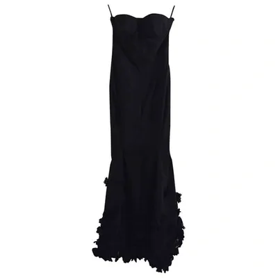 Pre-owned Nina Ricci Maxi Dress In Navy