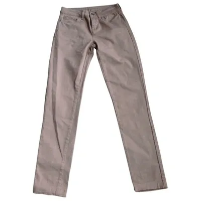 Pre-owned Gerard Darel Slim Pants In Pink