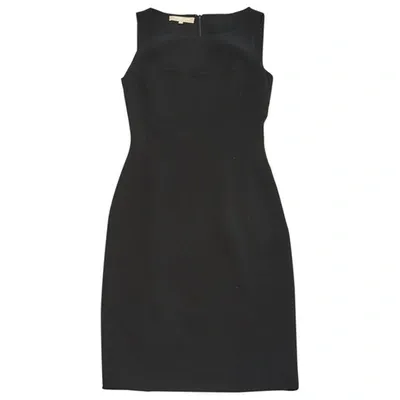 Pre-owned Michael Kors Wool Mid-length Dress In Black