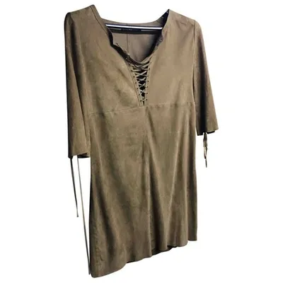 Pre-owned Antik Batik Mini Dress In Beige