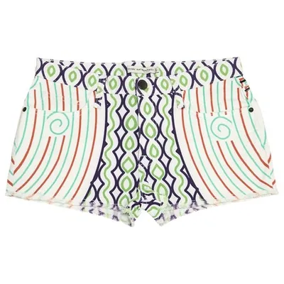 Pre-owned Mary Katrantzou White Cotton Shorts