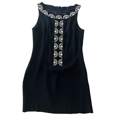 Pre-owned Azzaro Mini Dress In Navy