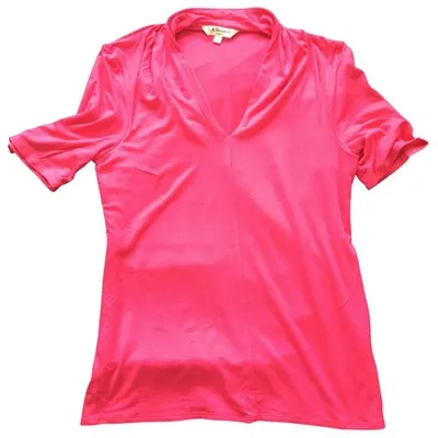 Pre-owned Lk Bennett Pink Viscose Top