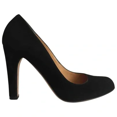 Pre-owned Santoni Heels In Black