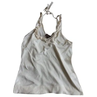 Pre-owned Mulberry Camisole In Ecru