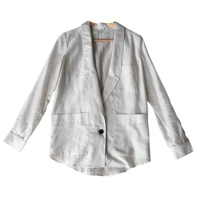 Pre-owned Club Monaco Jacket In White