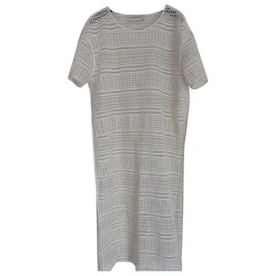 Pre-owned By Malene Birger Mid-length Dress In Ecru