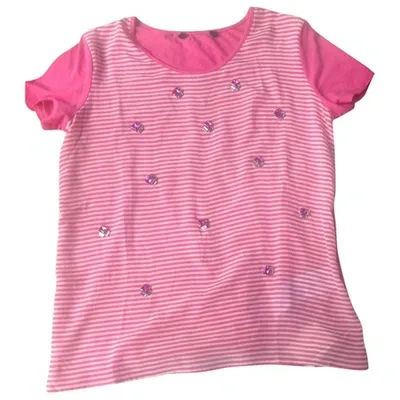 Pre-owned Max Mara Silk T-shirt In Pink