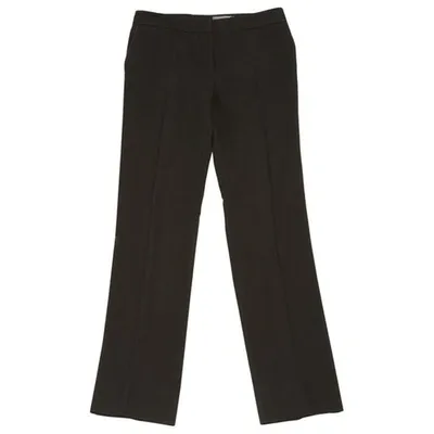 Pre-owned Alexander Mcqueen Trousers In Black