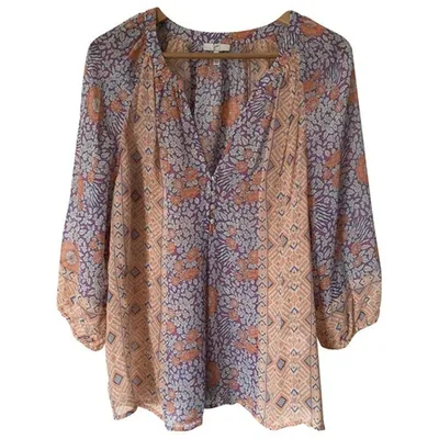 Pre-owned Joie Silk Blouse In Multicolour